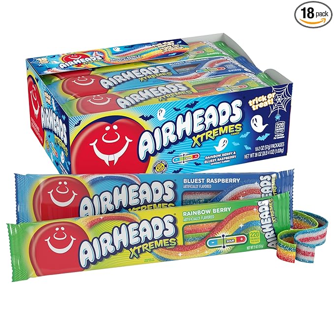 Airheads Xtremes Belts Rainbow Berry, 2 oz